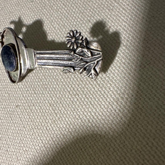 trifari Sterling silver brooche with Australian opal - Picture 8 of 10